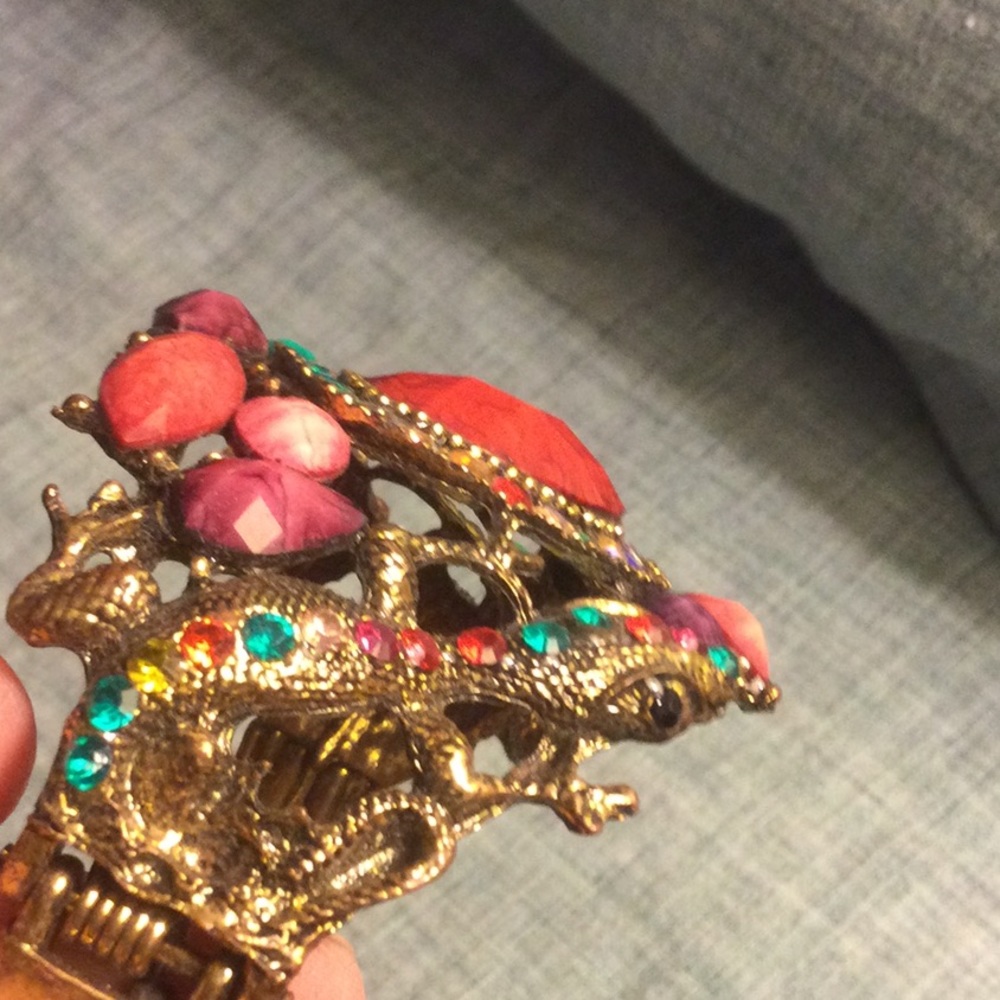 Cuff bracelet, hinged. - Picture 2 of 4
